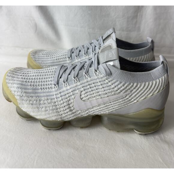 Nike Women’s Air VaporMax Flyknit 3 Gray Running Shoes Sneakers Size 8.5 - Picture 1 of 13